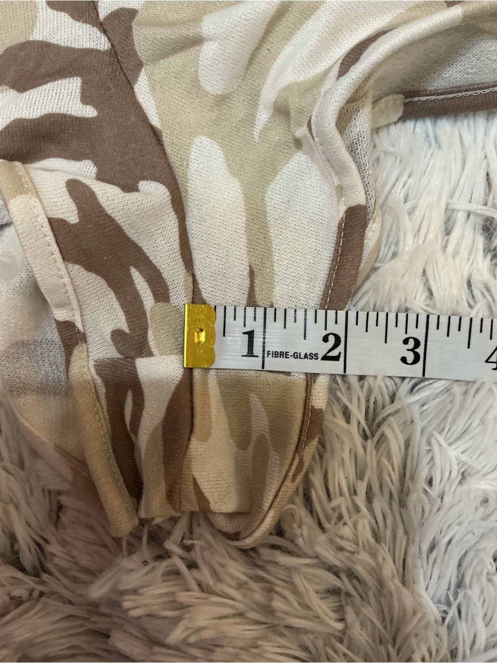 Grayson Threads Camo Print bottoms Lounge Pajama Set 1X Ivory Top 2 Piece - Picture 10 of 13